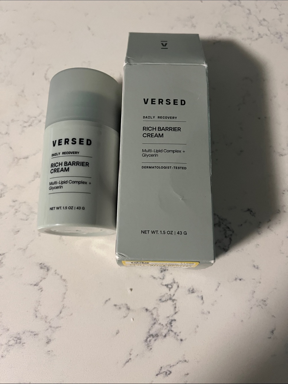 VERSED Daily Recovery Rich Barrier Cream 1.5 oz | NIB| Moisturizing Face Cream